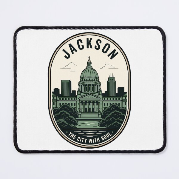 Item preview, Jackson Mississippi State Capitol Vintage Travel Badge designed and sold by k3rstman1.