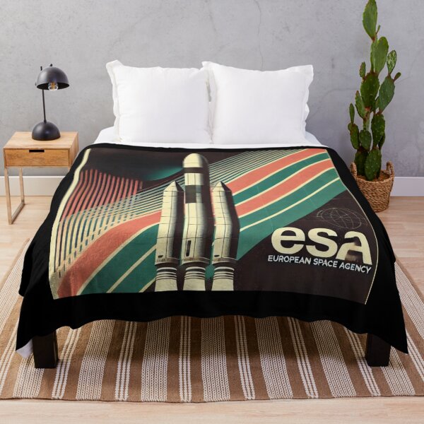 Item preview, European Space Agency Inspired Retro Space Exploration Emblem Design designed and sold by TEEJAMBOREE.