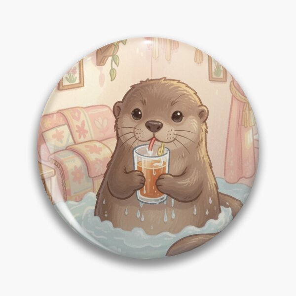 Item preview, Pretending Everything is Fine Cute Otter Burnout designed and sold by SoftAuraStudi0.