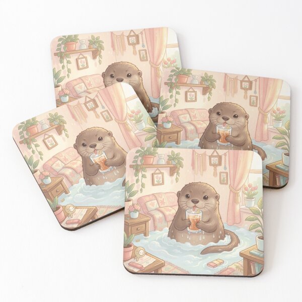 Item preview, Pretending Everything is Fine Cute Otter Burnout designed and sold by SoftAuraStudi0.
