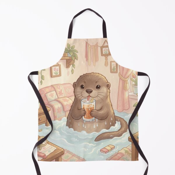Item preview, Pretending Everything is Fine Cute Otter Burnout designed and sold by SoftAuraStudi0.