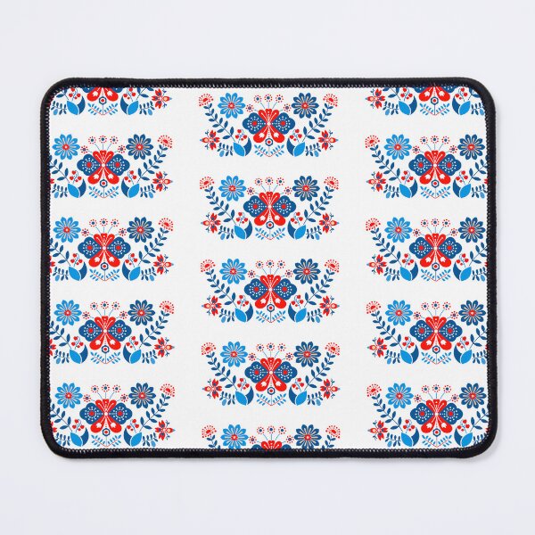 Item preview, Copy of Scandinavian-inspired folk art blue and red designed and sold by xiao xuans.
