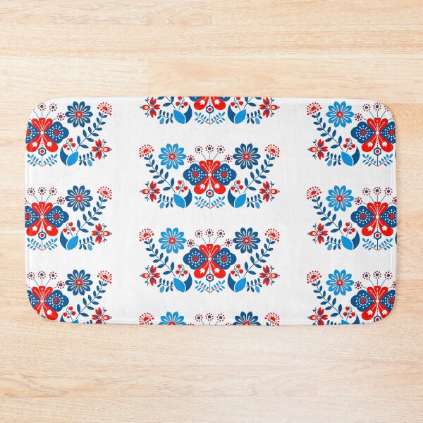 Item preview, Copy of Scandinavian-inspired folk art blue and red designed and sold by xiao xuans.