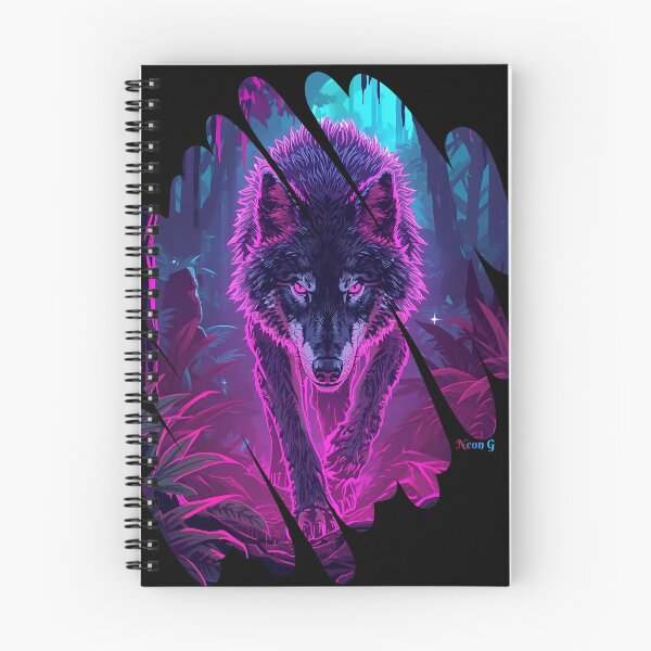 Item preview, Wolf prowling a neon jungle in Augmented reality 7 designed and sold by Neon G.