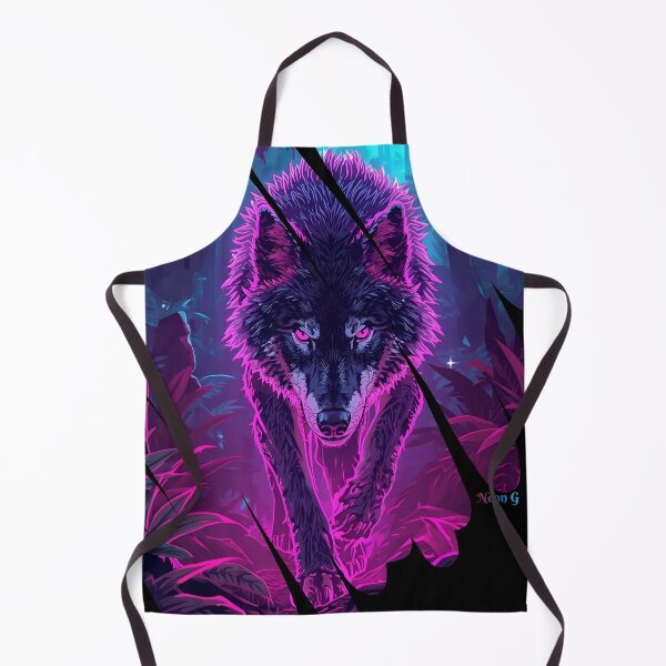 Item preview, Wolf prowling a neon jungle in Augmented reality 7 designed and sold by Neon G.