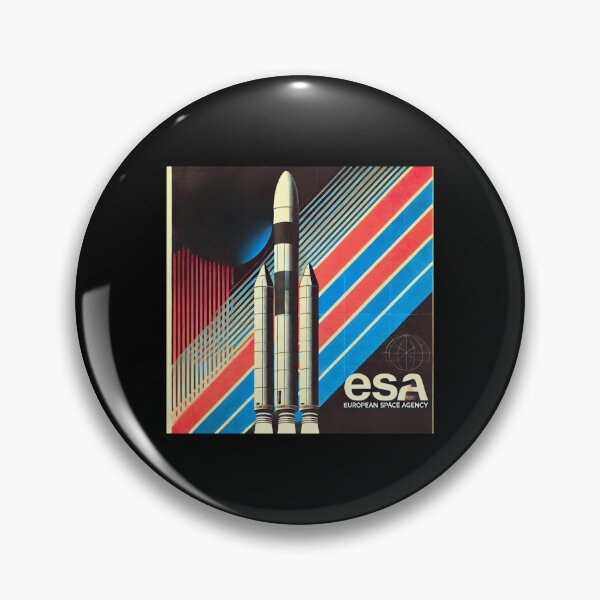 Item preview, European Space Agency Inspired Retro Space Exploration Emblem Design designed and sold by TEEJAMBOREE.