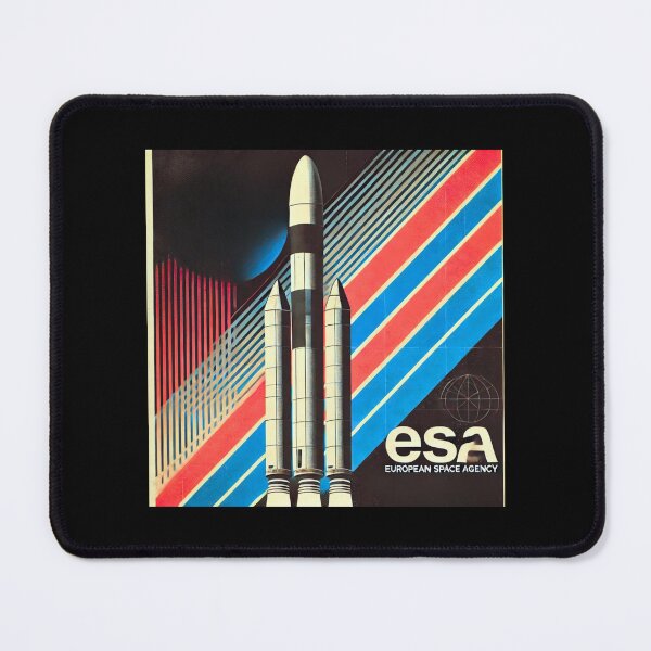 Item preview, European Space Agency Inspired Retro Space Exploration Emblem Design designed and sold by TEEJAMBOREE.