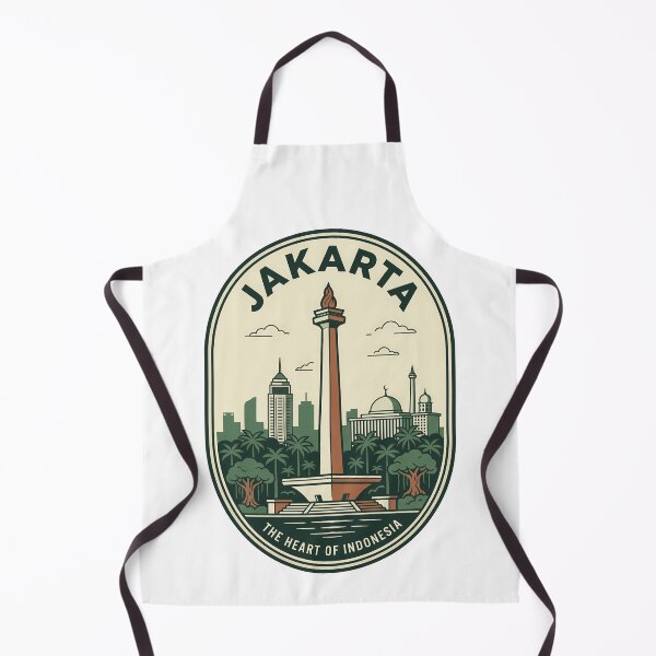 Item preview, Jakarta Indonesia National Monument Vintage Travel Badge designed and sold by k3rstman1.