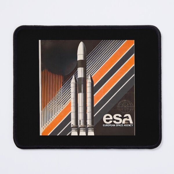 Item preview, European Space Agency Inspired Retro Space Exploration Emblem Design designed and sold by TEEJAMBOREE.