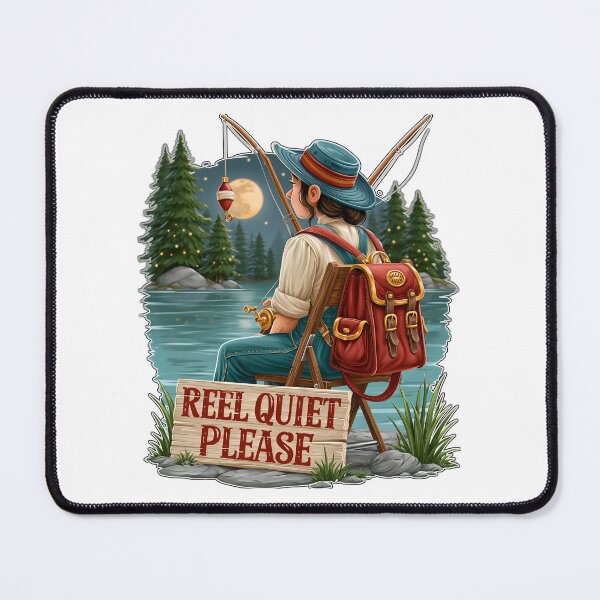 Item preview, Reel Quiet Please Funny Night Fishing designed and sold by Marcikart.