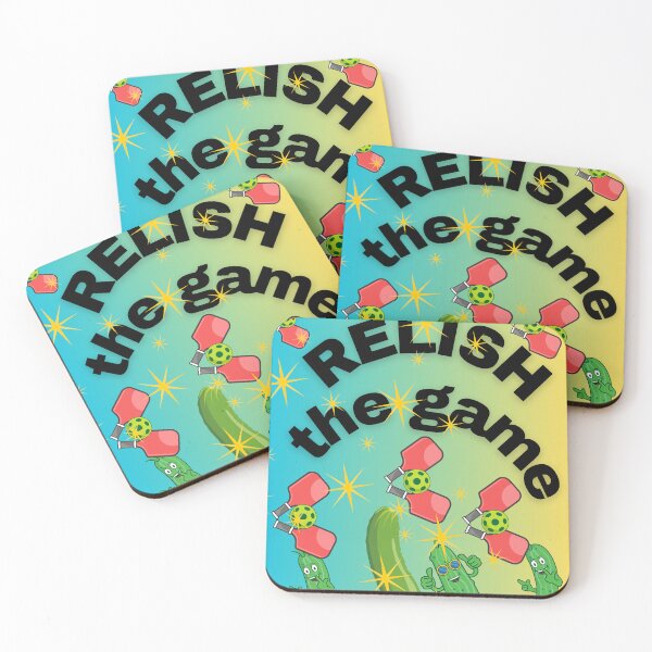 Item preview, Relish The Game Funny Pickleball Pickle Pun Sport Art Print designed and sold by Extremeallie.