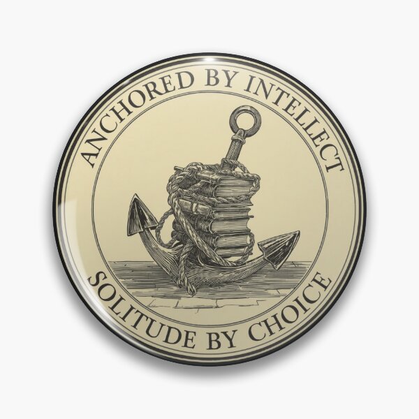 Item preview, Anchored By Intellect Anchor Books | Dark Academia Introvert designed and sold by VENOHA.