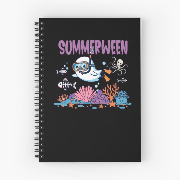 Item preview, Summerween Funny Ghost Halloween spooky snorkeling  designed and sold by Colorfulman.