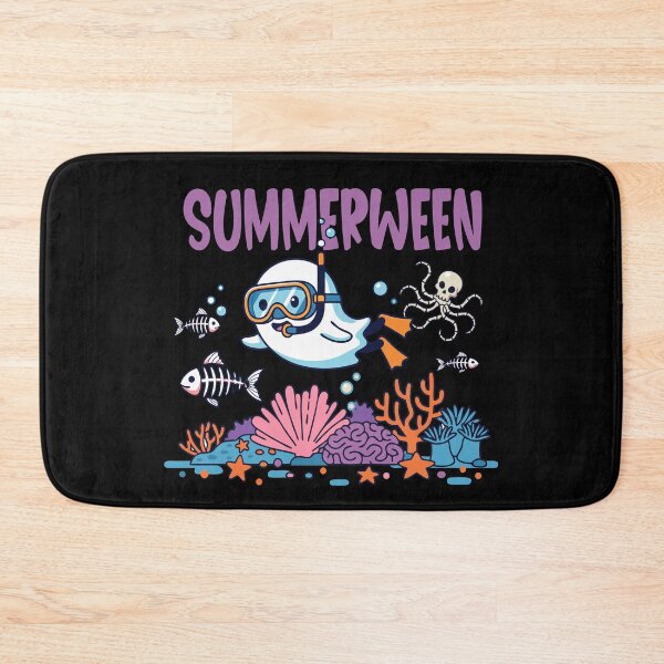 Item preview, Summerween Funny Ghost Halloween spooky snorkeling  designed and sold by Colorfulman.