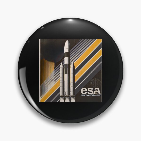 Item preview, European Space Agency Inspired Retro Space Exploration Emblem Design designed and sold by TEEJAMBOREE.