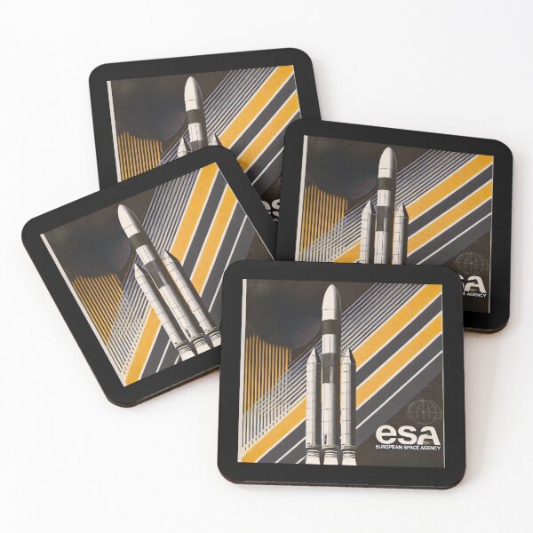 Item preview, European Space Agency Inspired Retro Space Exploration Emblem Design designed and sold by TEEJAMBOREE.