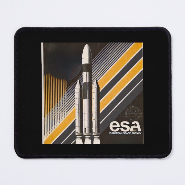Item preview, European Space Agency Inspired Retro Space Exploration Emblem Design designed and sold by TEEJAMBOREE.