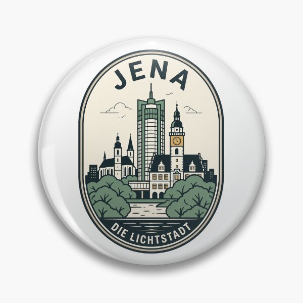 Item preview, Jena Germany Die Lichtstadt Retro Travel Emblem designed and sold by k3rstman1.