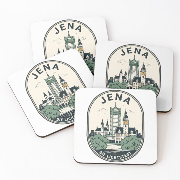 Item preview, Jena Germany Die Lichtstadt Retro Travel Emblem designed and sold by k3rstman1.