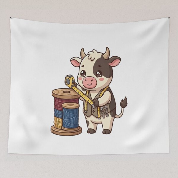 Item preview, Cute Cow Tailor Measuring Thread designed and sold by Ella_Sketch.