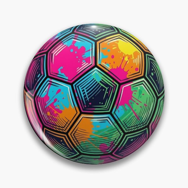 Item preview, Color Splash Artistic Soccer Ball Design designed and sold by TurkiStudio.