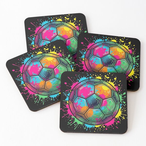 Item preview, Color Splash Artistic Soccer Ball Design designed and sold by TurkiStudio.