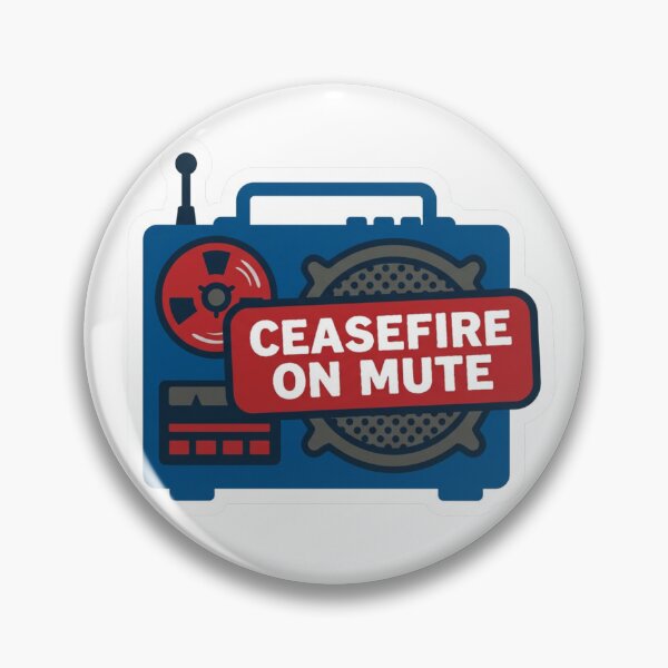 Item preview, Ceasefire On Mute — Taiwan insists it is independent after Trump warning Sticker designed and sold by ZibiArt.