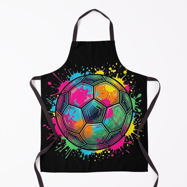 Item preview, Color Splash Artistic Soccer Ball Design designed and sold by TurkiStudio.