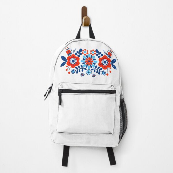 Item preview, Copy of Scandinavian-inspired folk art blue and red designed and sold by xiao xuans.