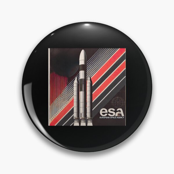 Item preview, European Space Agency Inspired Retro Space Exploration Emblem Design designed and sold by TEEJAMBOREE.