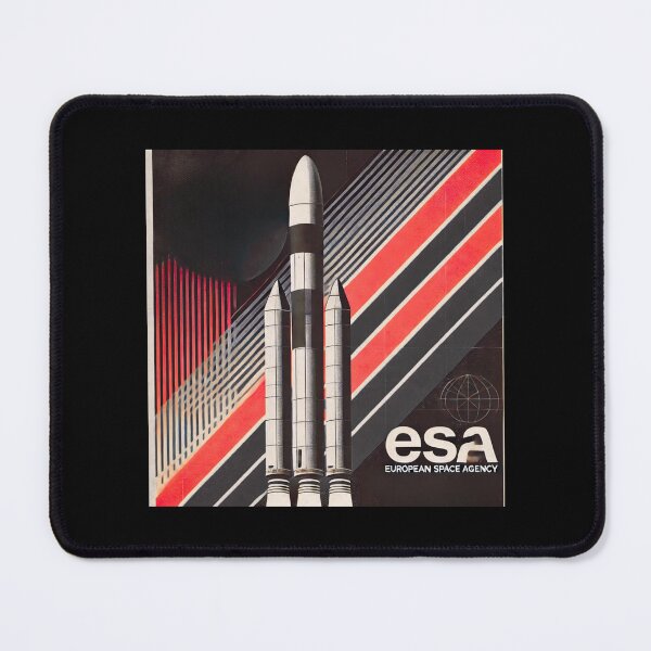 Item preview, European Space Agency Inspired Retro Space Exploration Emblem Design designed and sold by TEEJAMBOREE.