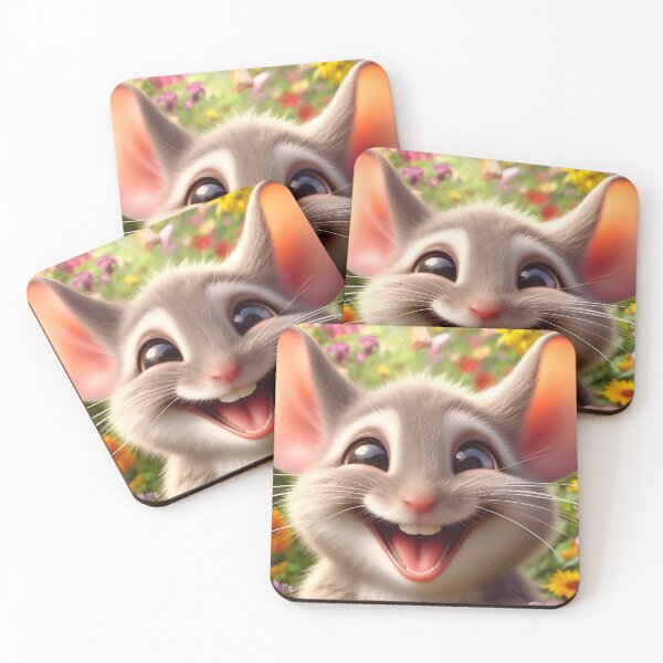 Item preview, The Happy Laughing Mouse designed and sold by TinCatOutPost.
