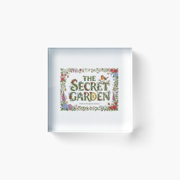Item preview, The Secret Garden Floral Frame Classic Book Art designed and sold by Fenay Designs.