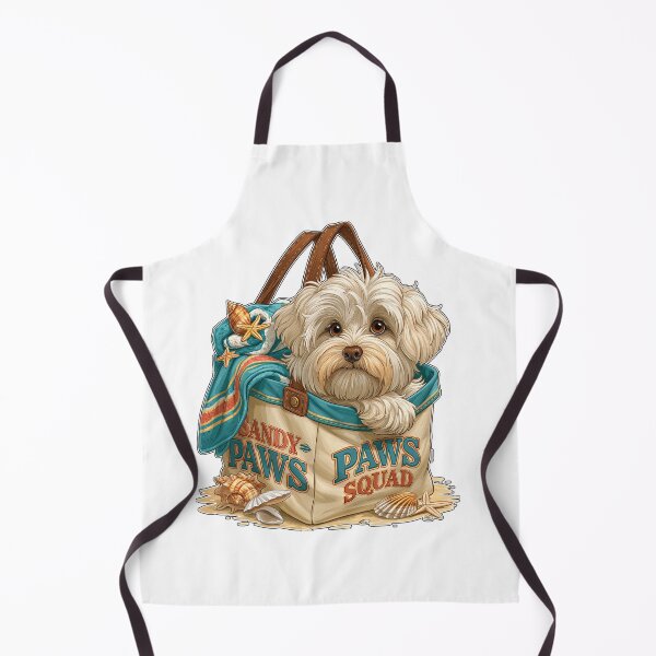 Item preview, Sandy Paws Squad Cute Beach Dog in Tote Bag designed and sold by Marcikart.