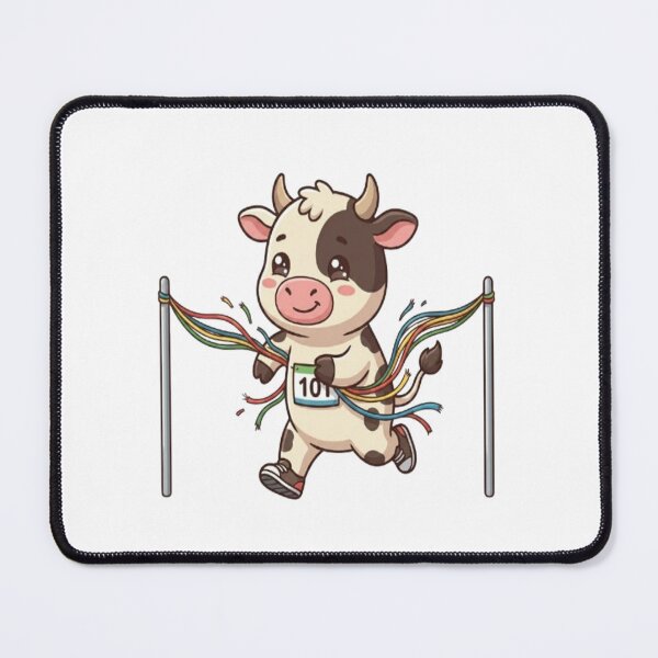 Item preview, Cute Cow Running Finish Line designed and sold by Ella_Sketch.