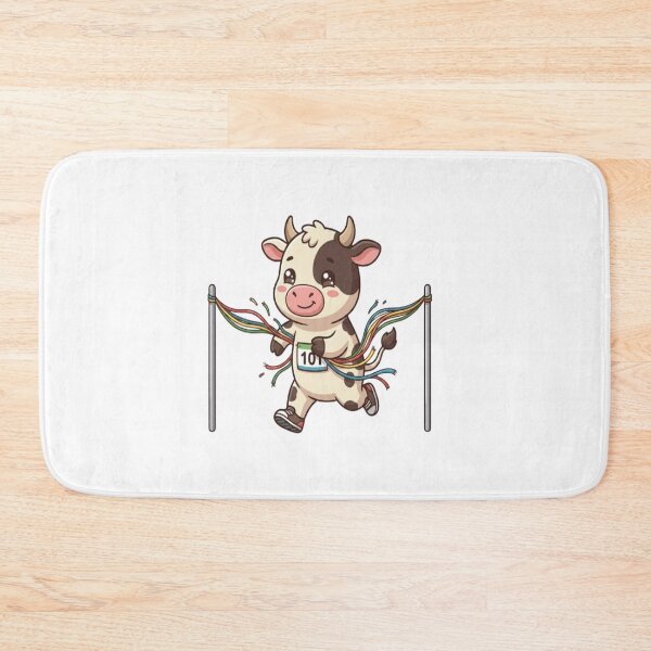 Item preview, Cute Cow Running Finish Line designed and sold by Ella_Sketch.