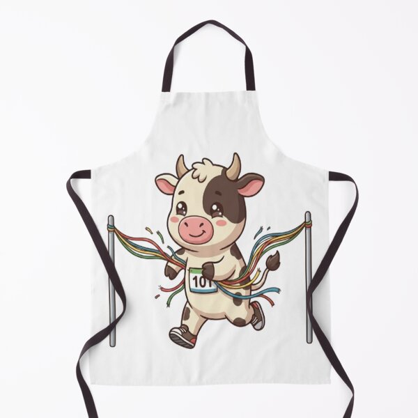 Item preview, Cute Cow Running Finish Line designed and sold by Ella_Sketch.