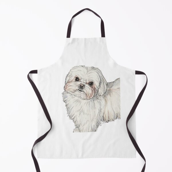 Item preview, Sweet Maltese Puppy Realistic Pencil Portrait designed and sold by TaiwanMemory.