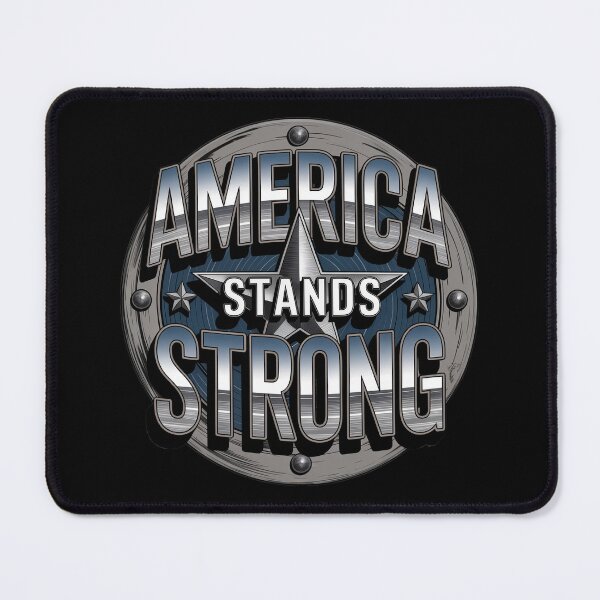 Item preview, America Stands Strong Metal Badge Patriotic designed and sold by OldGloryForge.