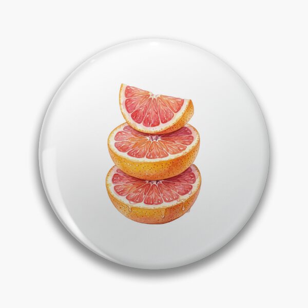 Item preview, Summer Watercolor Grapefruit Slice Stack Illustration designed and sold by SOUFIANE1991.
