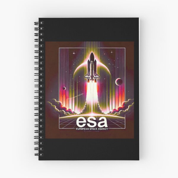 Item preview, European Space Agency Inspired Retro Space Exploration Emblem Design designed and sold by TEEJAMBOREE.