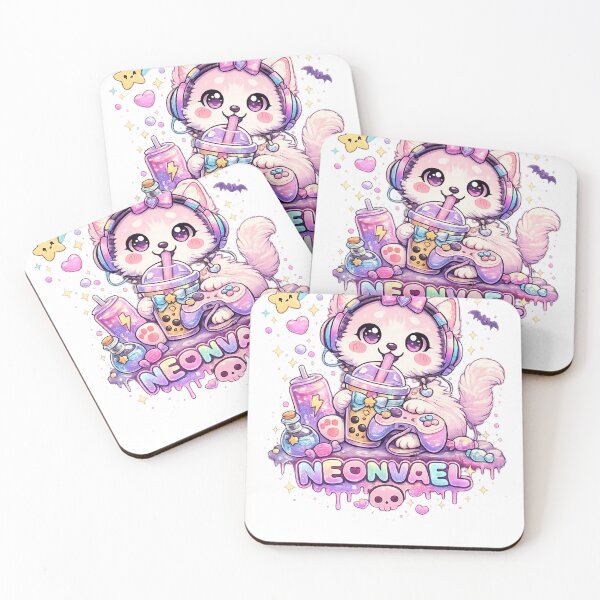 Item preview, Neonvael Kawaii Gamer Cat designed and sold by neonvael.