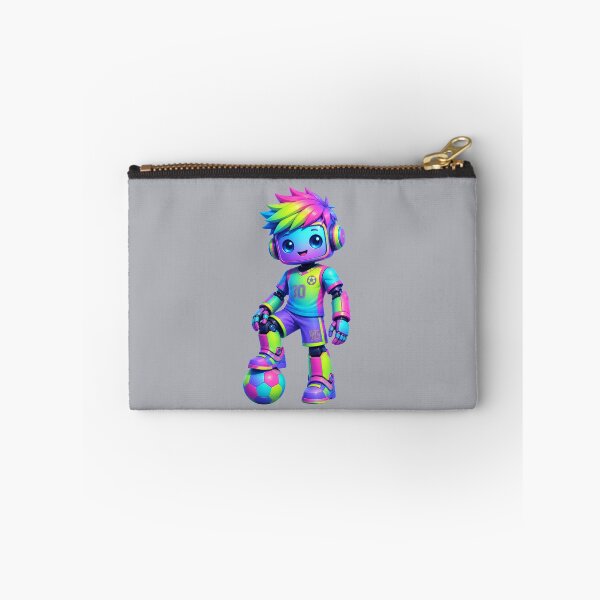 Item preview, Neon Soccer Robot Boy – Kawaii Futuristic Football Player designed and sold by Aimetoi.
