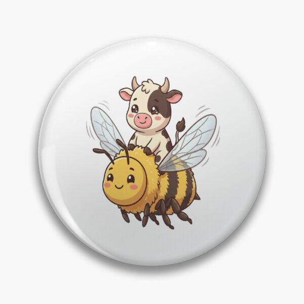 Item preview, Cute Cow Riding Bumble Bee designed and sold by Ella_Sketch.