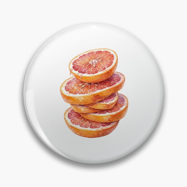 Item preview, Summer Watercolor Grapefruit Slice Stack Illustration designed and sold by SOUFIANE1991.