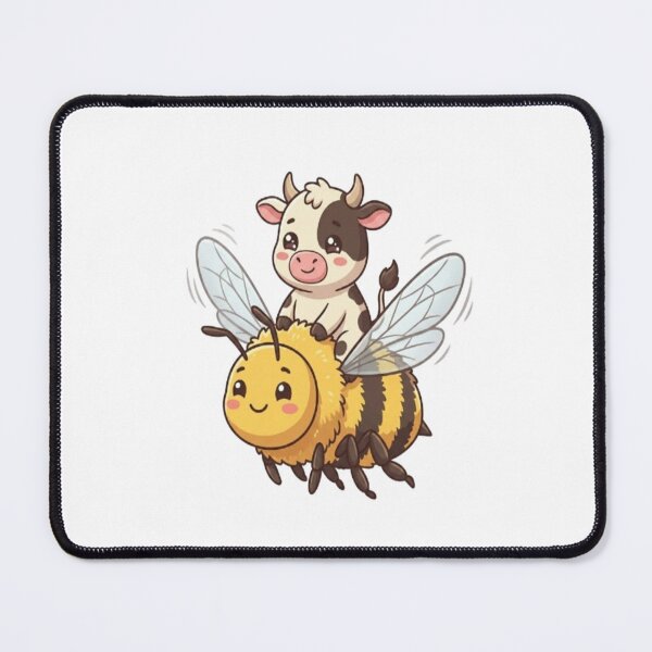Item preview, Cute Cow Riding Bumble Bee designed and sold by Ella_Sketch.