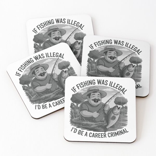 Item preview, If fishing was illegal, I'd be a career criminal  designed and sold by Scorpion Creative.