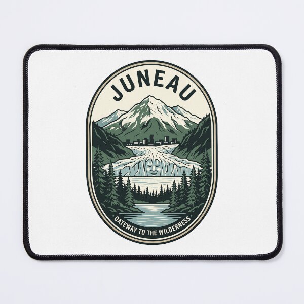 Item preview, Juneau Alaska Gateway To The Wilderness Vintage Badge designed and sold by k3rstman1.