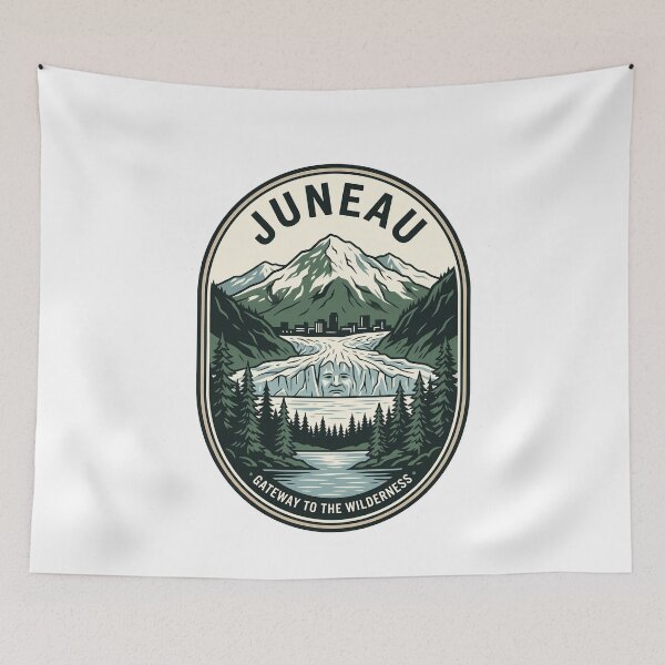 Item preview, Juneau Alaska Gateway To The Wilderness Vintage Badge designed and sold by k3rstman1.