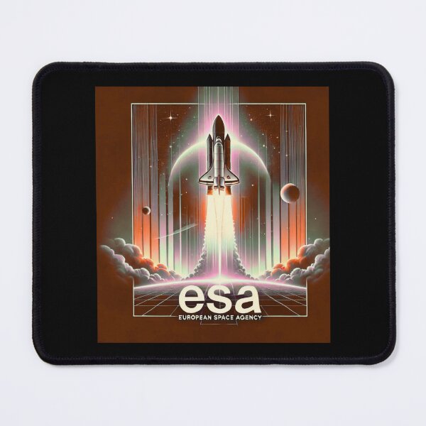 Item preview, European Space Agency Inspired Retro Space Exploration Emblem Design designed and sold by TEEJAMBOREE.